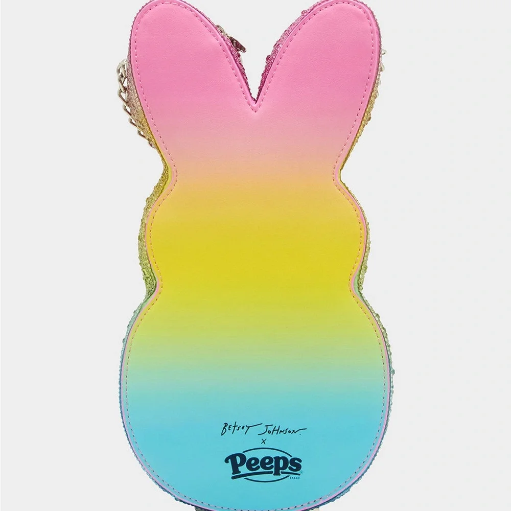PEEPS® RHINESTONE BUNNY CROSSBODY RAINBOW - Picture 7 of 9